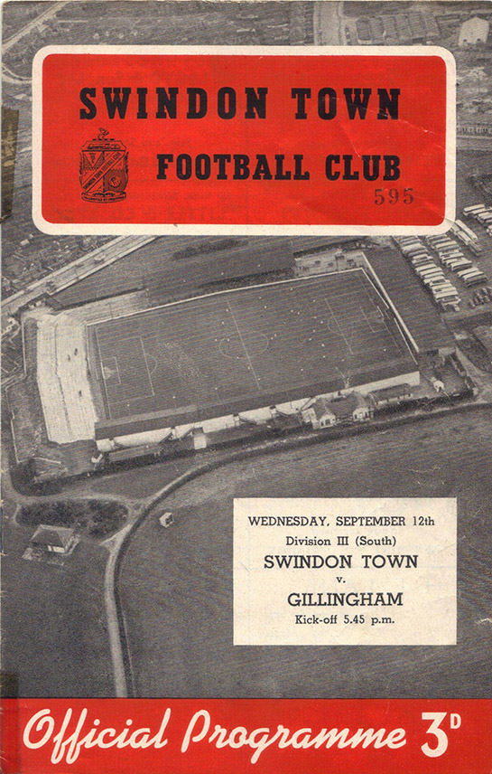 <b>Wednesday, September 12, 1956</b><br />vs. Gillingham (Home)